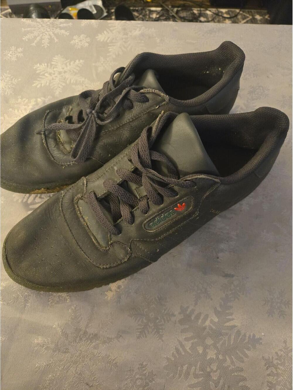 Adidas Yeezy Powerphase Calabasas Core Black Sneakers Size 10.5